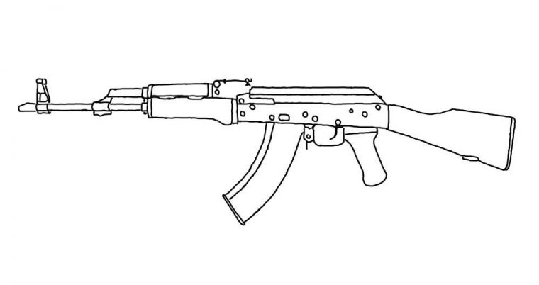 Machine Guns Coloring Pages 🖌 To Print And Color avec Is For Firearms Coloring Book