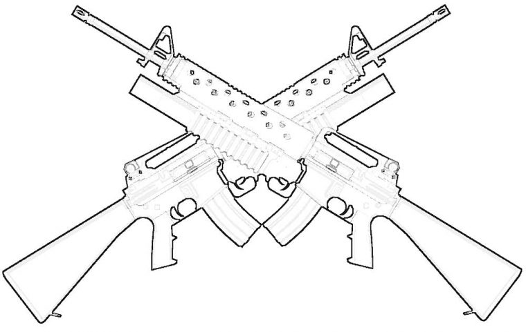Machine Guns Coloring Pages 🖌 To Print And Color destiné Is For Firearms Coloring Book