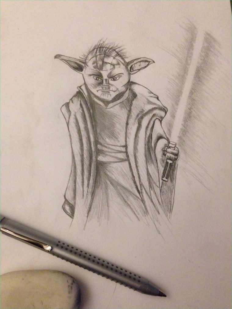 Maitre Yoda Dessin Cool Galerie Maitre Yoda Dessin Facile encequiconcerne Coloriage Maitre Yoda