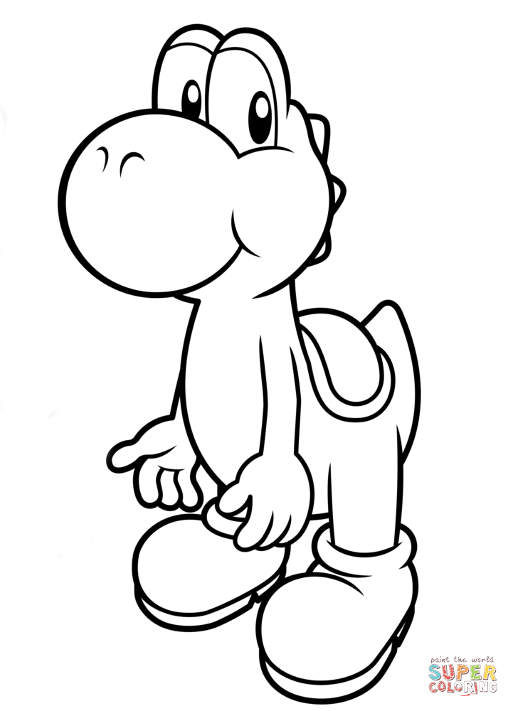 Malvorlage Mario Yoshi – Tippsvorlage – Tippsvorlage destiné Coloriage De Yoshi