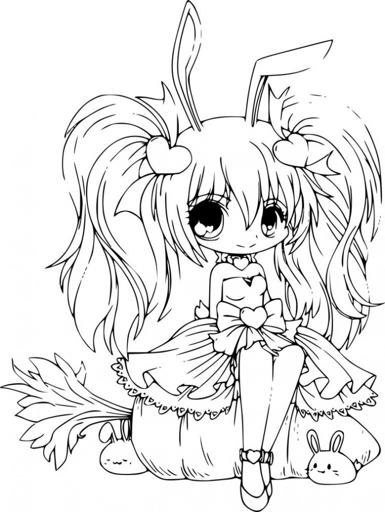 Manga Kawaii Dessin Impressionnant Photos Coloriage tout Coloriage De Manga