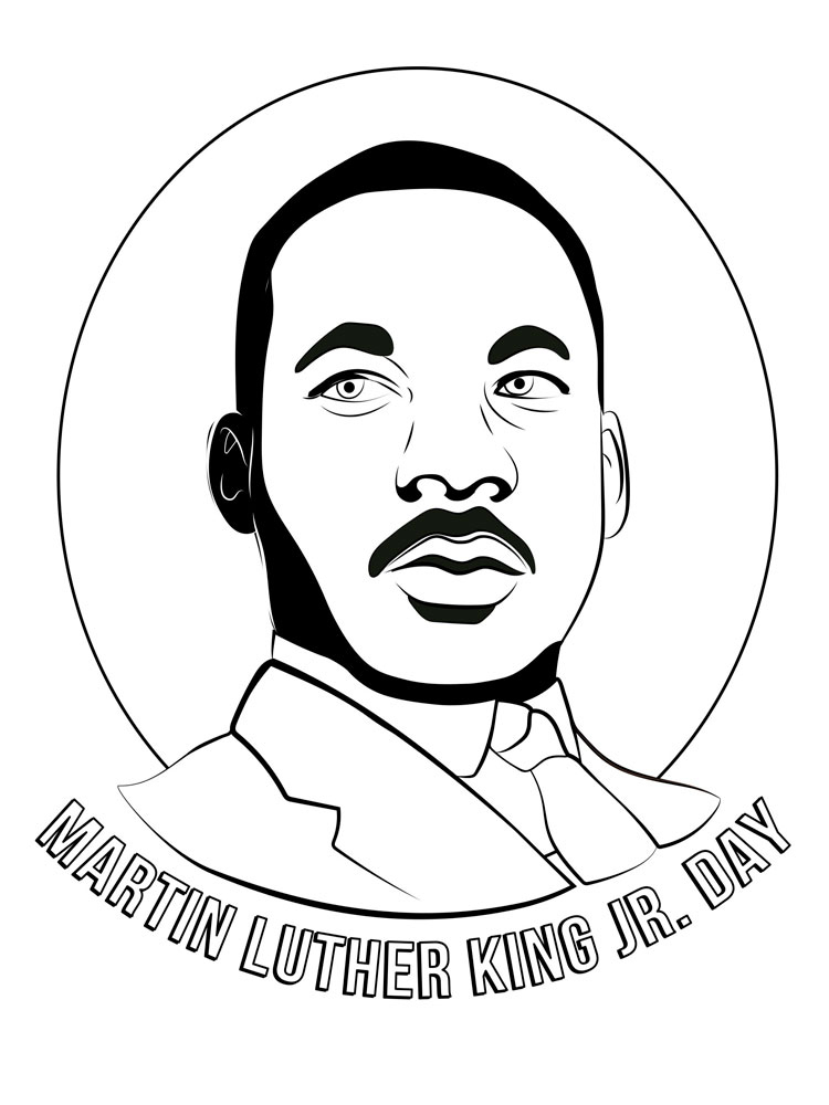 Martin Luther King Coloring Pages. Download And Print serapportantà Mlk Coloring Pages