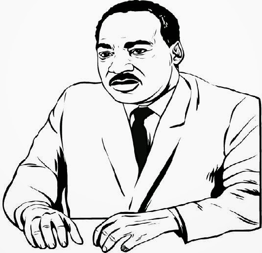 Martin Luther King Coloring Pages Printable – Colorings encequiconcerne Martin Luther King Jr Coloring Pages