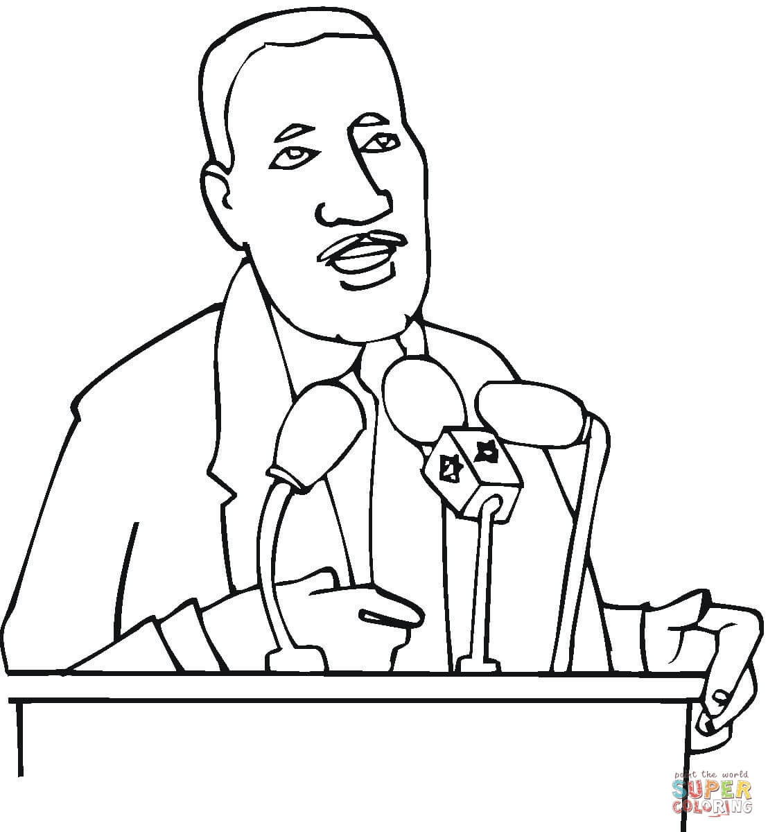 Martin Luther King Jr. Coloring Page | Free Printable intérieur Martin Luther King Coloring Pages