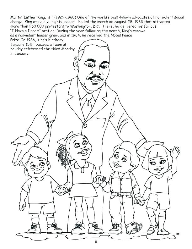 Martin Luther King Jr Coloring Pages Free At Getcolorings à Mlk Coloring Pages