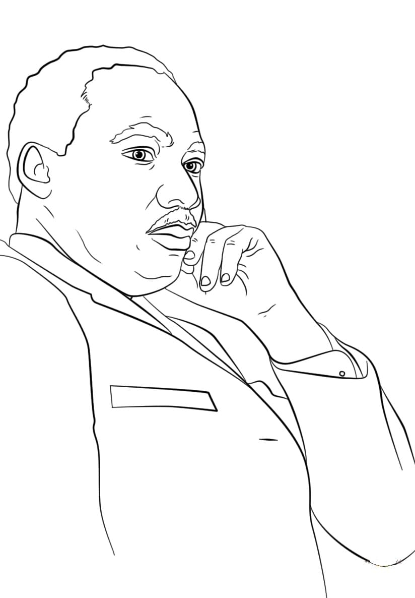 Martin Luther King Jr Coloring Pages - GreatestColoringBook.com