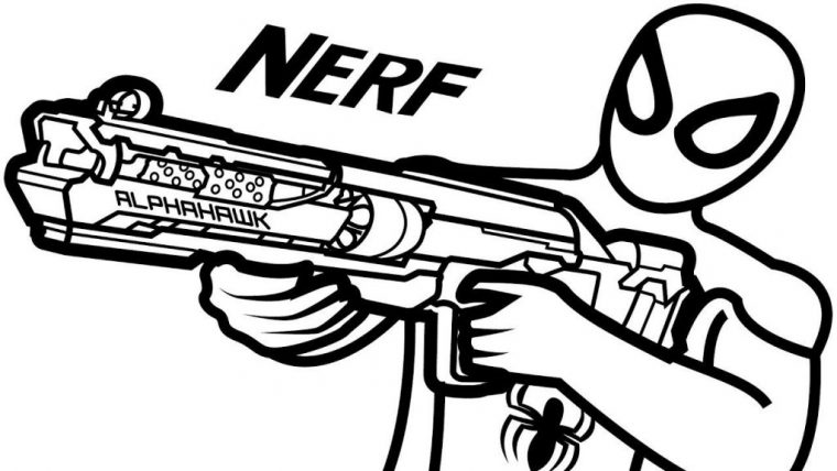 Nerf Gun Coloring Pages – Best Coloring Pages For Kids à Is For Firearms Coloring Book