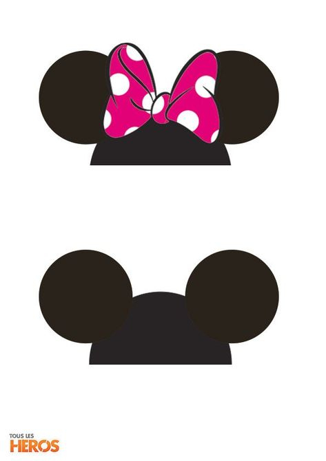 Patrons Des Têtes De Minnie Et Mickey À Imprimer # tout Tete De Minnie A Imprimer