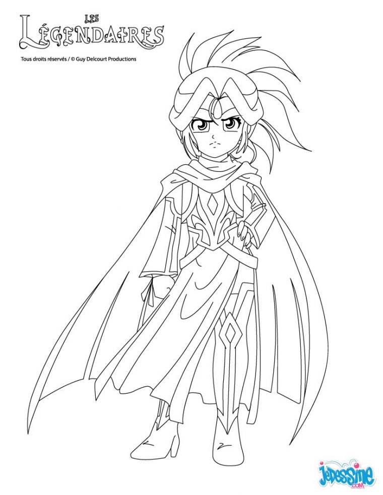 les lã©gendaires coloriage