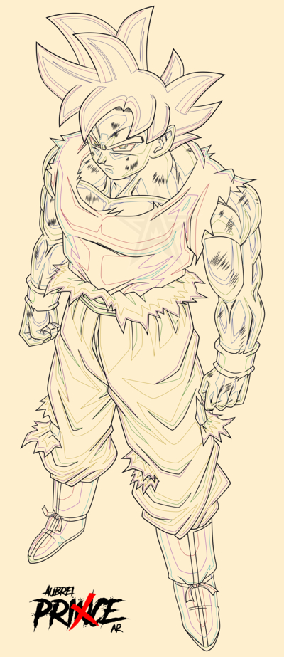 Pin En Desenhos encequiconcerne Coloriage Sangoku Ultra Instinct