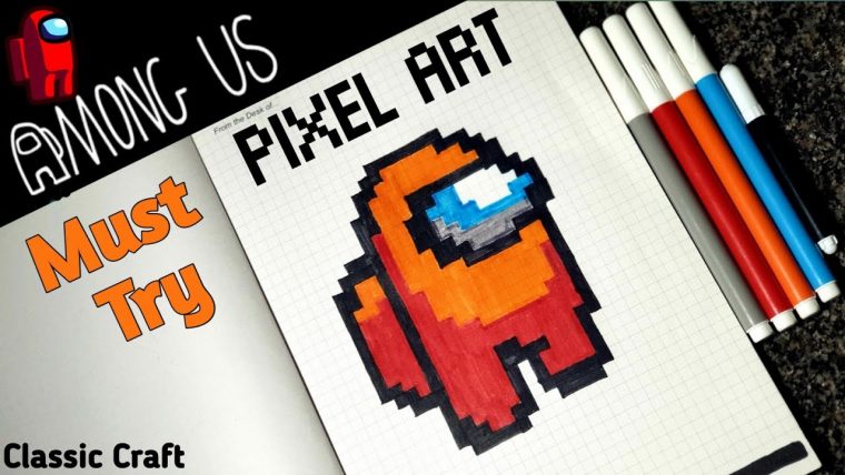 Pixel Art Among Us Facile Mort – Pixel Art Among Us Facile serapportantà Pixel Art Sucre D&#039;Orge
