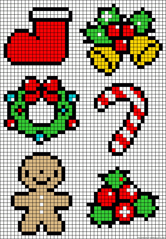 Pixel Art Noel Polaire – Sapin De Noël Et Cadeaux • Pixel dedans Pixel Art Noel Renne