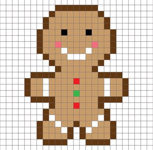 Pixel Art Noel Polaire – Sapin De Noël Et Cadeaux • Pixel intérieur Pixel Art Noel Renne