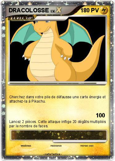 Pokémon Dracolosse 301 301 – Ma Carte Pokémon à Coloriage Pokemon Dracolosse