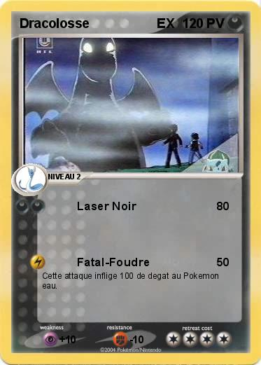 Pokémon Dracolosse Ex 2 2 – Laser Noir – Ma Carte Pokémon pour Coloriage Pokemon Dracolosse