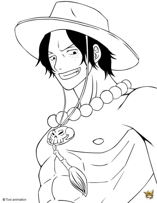 Portgas D Ace Est Un Coloriage De One Piece avec Coloriage One Piece Zoro
