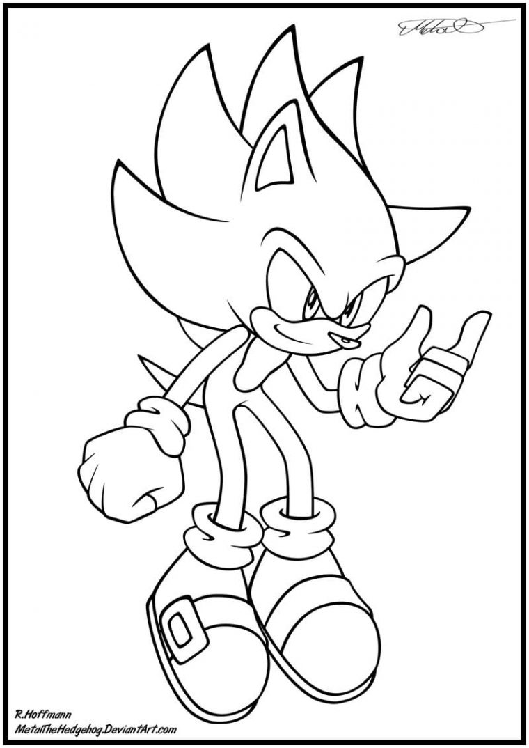 Sonic Coloring Pages. 100 Pictures. Print For Free For dedans Sonic Coloring Page