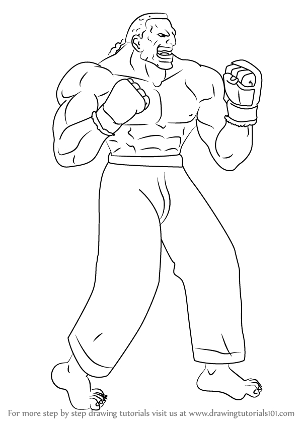 Step By Step How To Draw Dee Jay From Street Fighter avec Coloriage Street Fighter