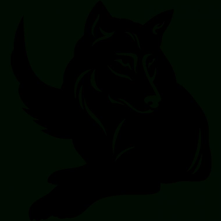Stickers Muraux Animaux – Sticker Silhouette Loup pour Dessin Tete De Loup Tribal