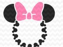 Tête De Minnie Mouse Monogramme Svg Téléchargement | Etsy destiné Tete De Minnie A Imprimer