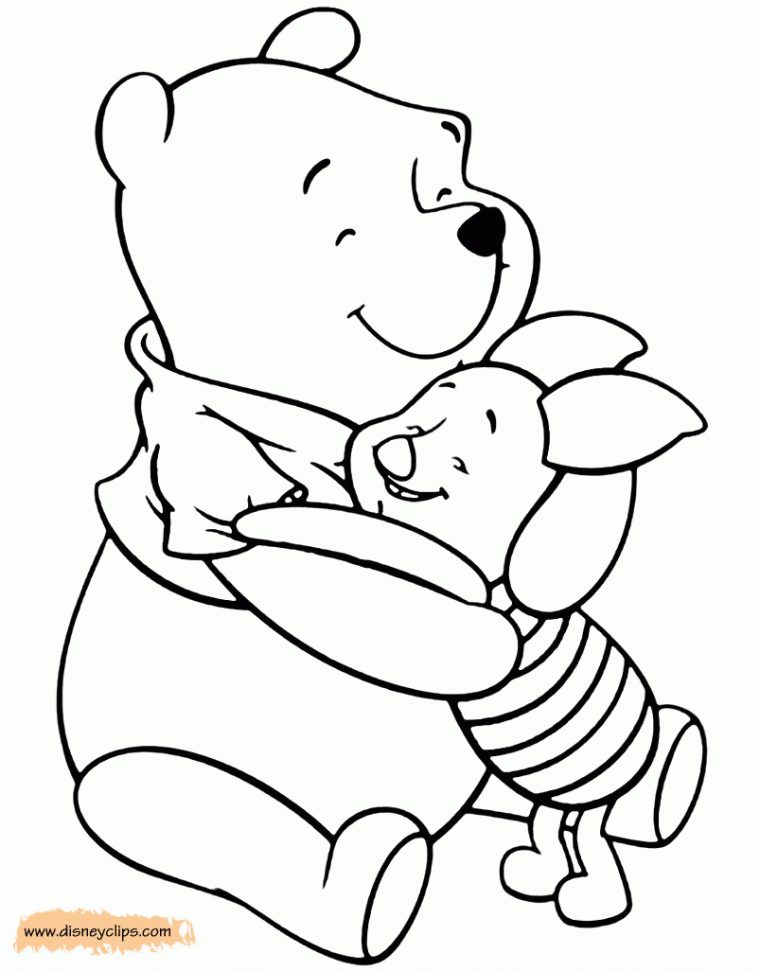 Winnie The Pooh & Piglet Coloring Pages (2) | Disneyclips intérieur [%Winnie The Pooh Coloring Pages,+60%|Winnie The Pooh Coloring Pages,+60%%]