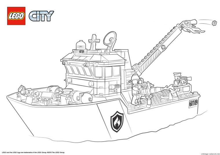 34 Coloriage Lego City Gratuits À Imprimer Sur Coloriage intérieur Coloriage Lego City