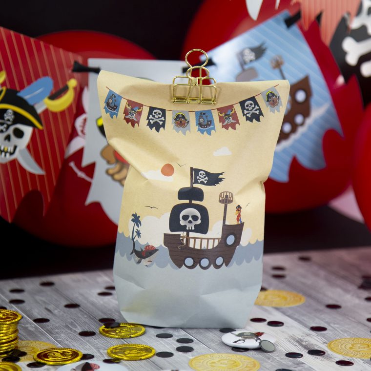 6 Piraten Geschenktüten Pirat Papiertüten Kinder destiné Piratengeburtstag Spiele