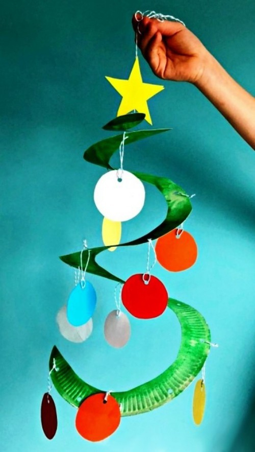 60 Weihnachtliche Ideen Zum Basteln Mit Pappteller Für tout Papier Basteln Mit Kindern
