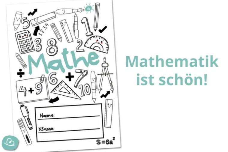 8 Deckblätter Für Mathe Zum Ausdrucken | Wunderbunt.de concernant Deckblätter Gestalten