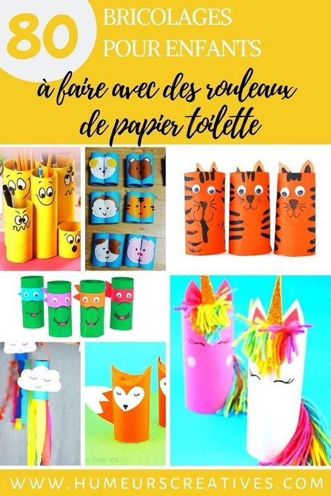80 Bricolages Pour Enfants À Faire Avec Des Rouleaux De concernant Activité Manuelle Avec Rouleau Papier Toilette