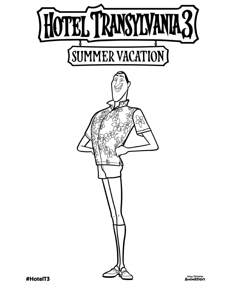 hotel transylvania color pages