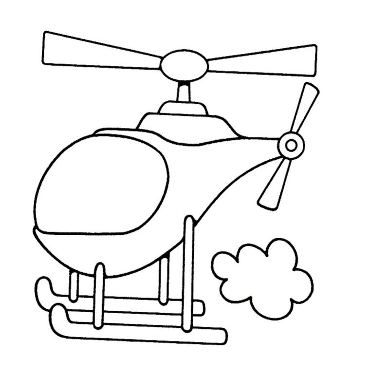 helicopter color pages
