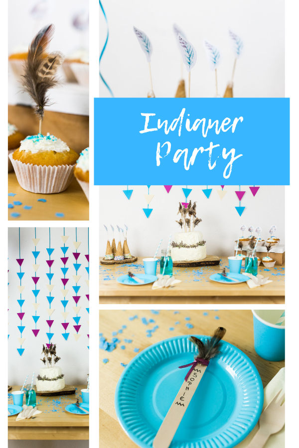 Ab 39 Euro Partyset Für Kindergeburtstag Zum Thema dedans Indianer Kindergeburtstag