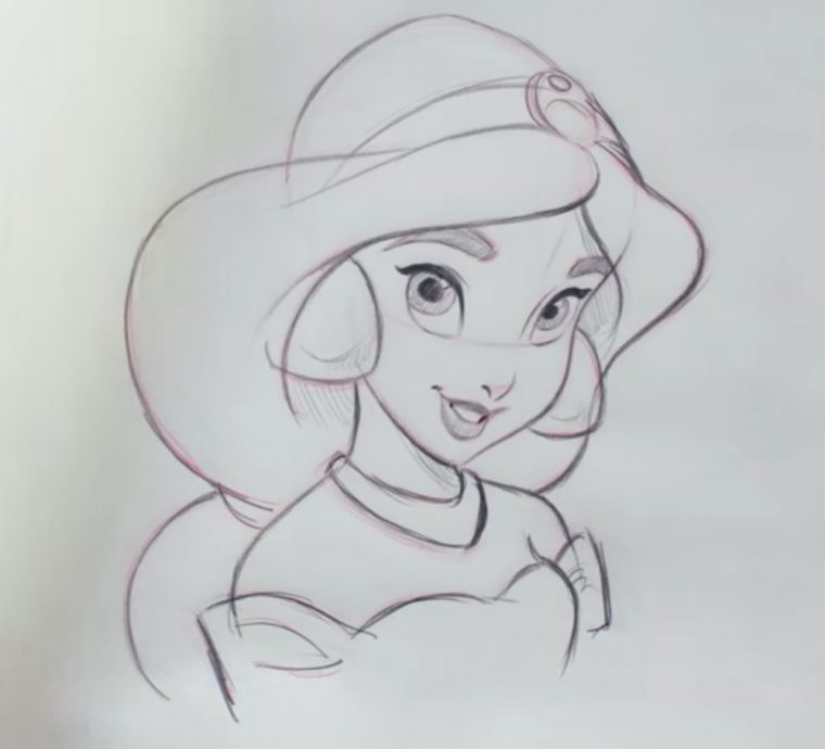 Apprendre À Dessiner La Princesse Jasmine De Disney à Dessin De Princesse