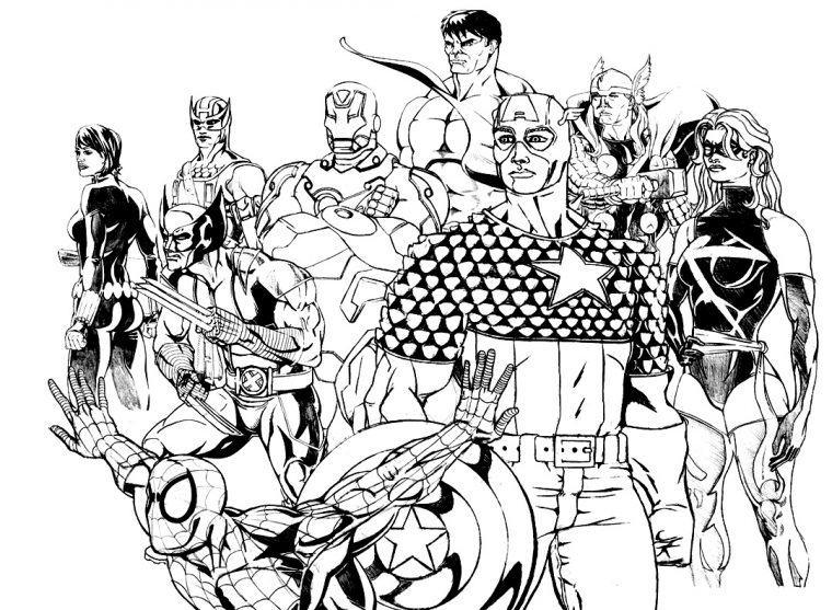 Avengers – Livres Et Comics – Coloriages Difficiles Pour à Coloriages Avengers