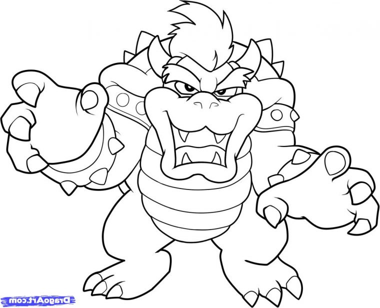 Bowser Dessin Unique Stock Coloriages À Imprimer Super à Coloriage Bowser Jr