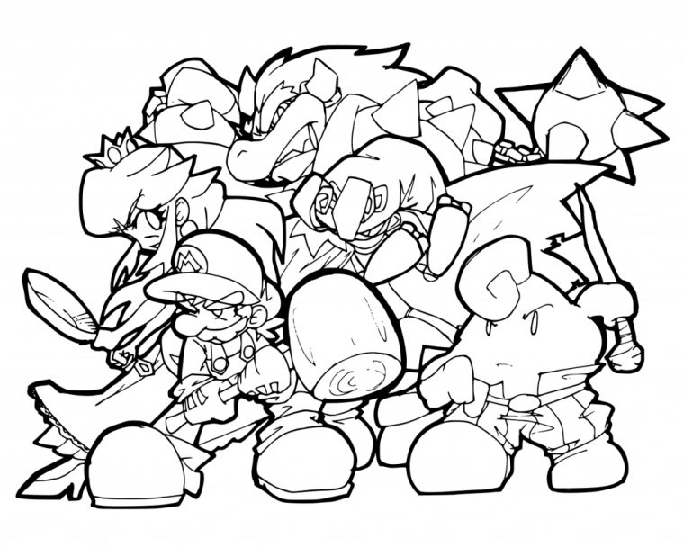 Bowser Jr Coloring Pages – Coloring Pages avec Coloriage Bowser Jr