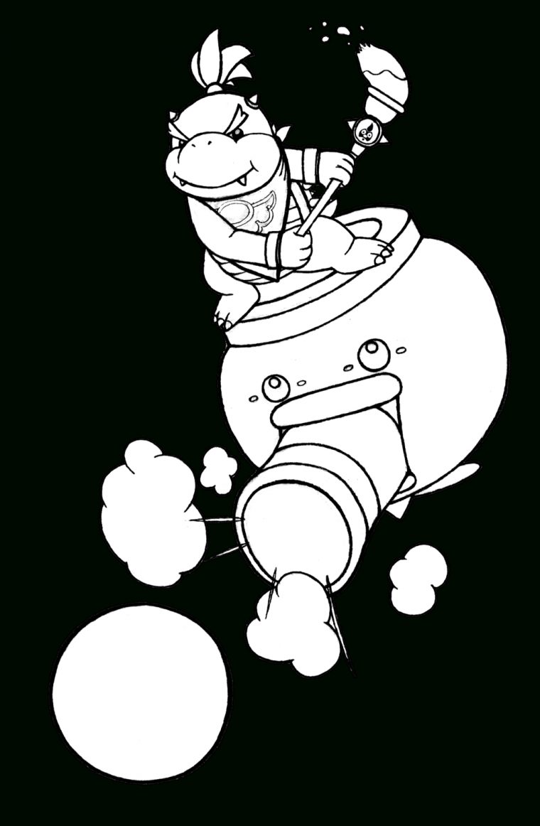 Bowser Jr Coloring Pages Print – Coloring Home tout Coloriage Bowser Jr