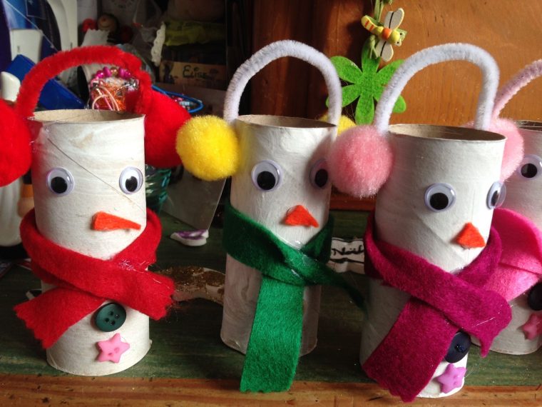Bricolage De Noël En Rouleau De Papier Toilette dedans Bricolage En Papier Bricolage De Noël En Rouleau De Papier Toilette dedans Bricolage En Papier