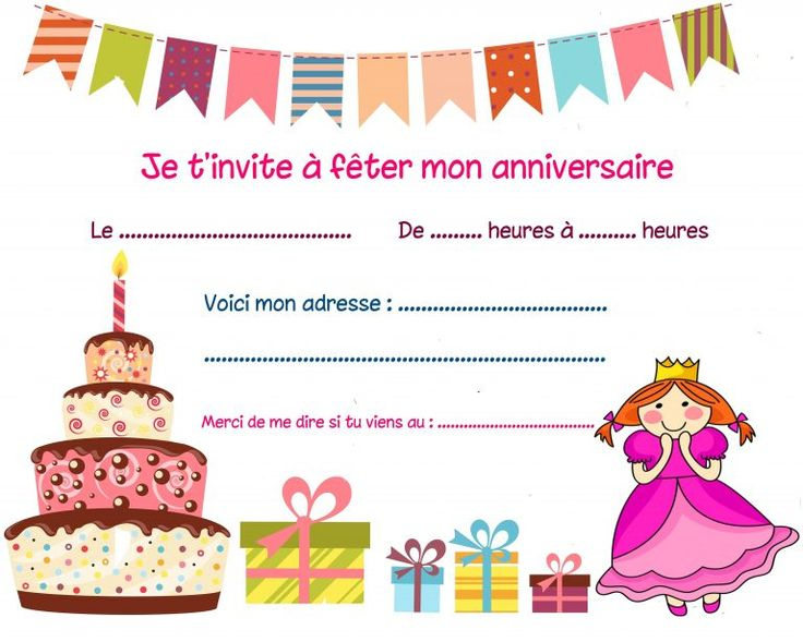 Carte D Invitation Anniversaire Gratuite À Imprimer Pour encequiconcerne Carte D Anniversaire A Imprimer Gratuite Pour Garcon