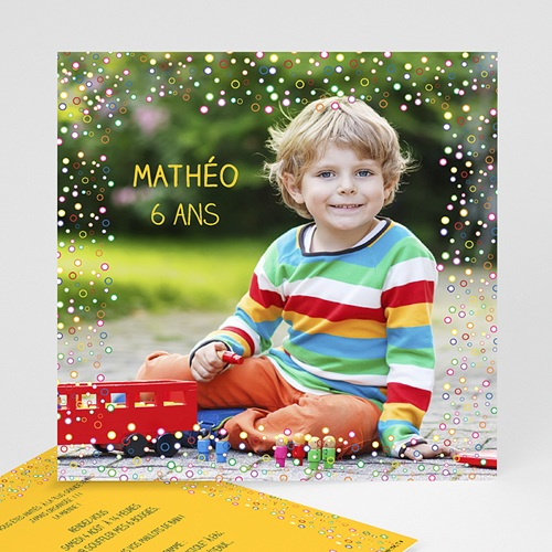 Carte Invitation Anniversaire Garçon Confettis à Carte Invitation Anniversaire Garçon Carte Invitation Anniversaire Garçon Confettis à Carte Invitation Anniversaire Garçon