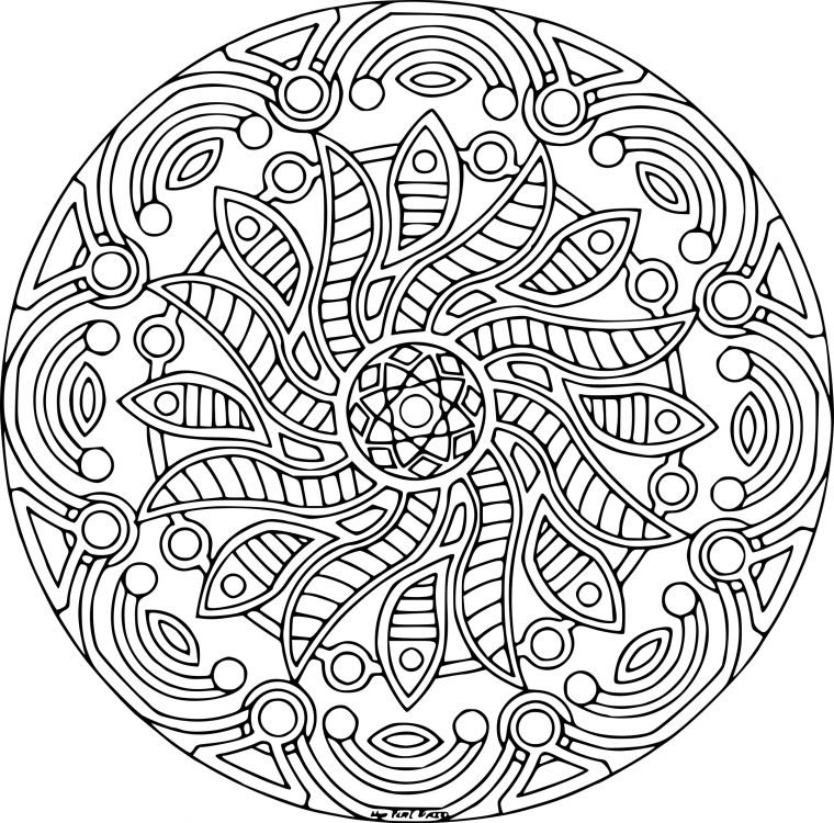 Coloriage Adulte Mandala À Imprimer Sur Coloriages avec Mandala Aigle À Imprimer