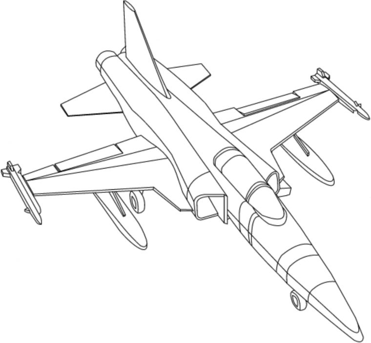 Coloriage Avion Souriant Dessin Gratuit À Imprimer concernant Dessin Avion De Guerre Facile