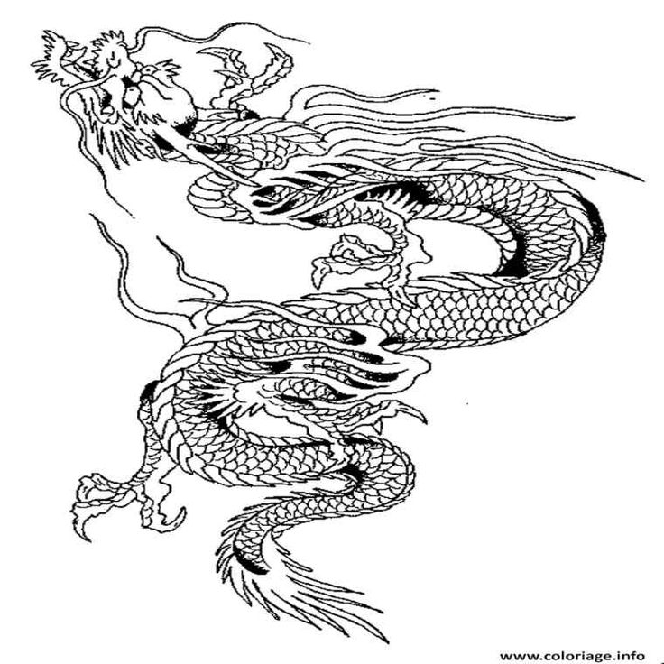 Coloriage De Dragon Chinois - Recherche Google pour Coloriage De Dragon