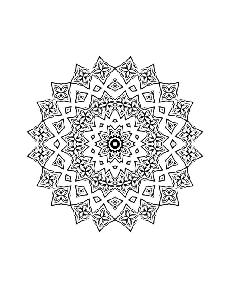Coloriage De Mandala Pour Enfant À Imprimer – Le Mag avec Mandala Cm2 À Imprimer