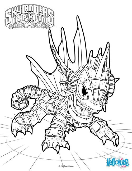 Coloriage Dessin Skylanders Dragon Facile Dessin Gratuit À avec Coloriage Skylanders Trap Team