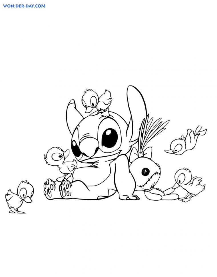 Coloriage Lilo Et Stitch – Imprimer Pour Enfants | Wonder destiné Coloriage Stitch
