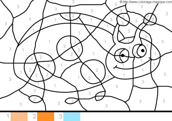 Coloriage Magique Coccinelle Dessin Gratuit À Imprimer pour Coloriage Magique Canard