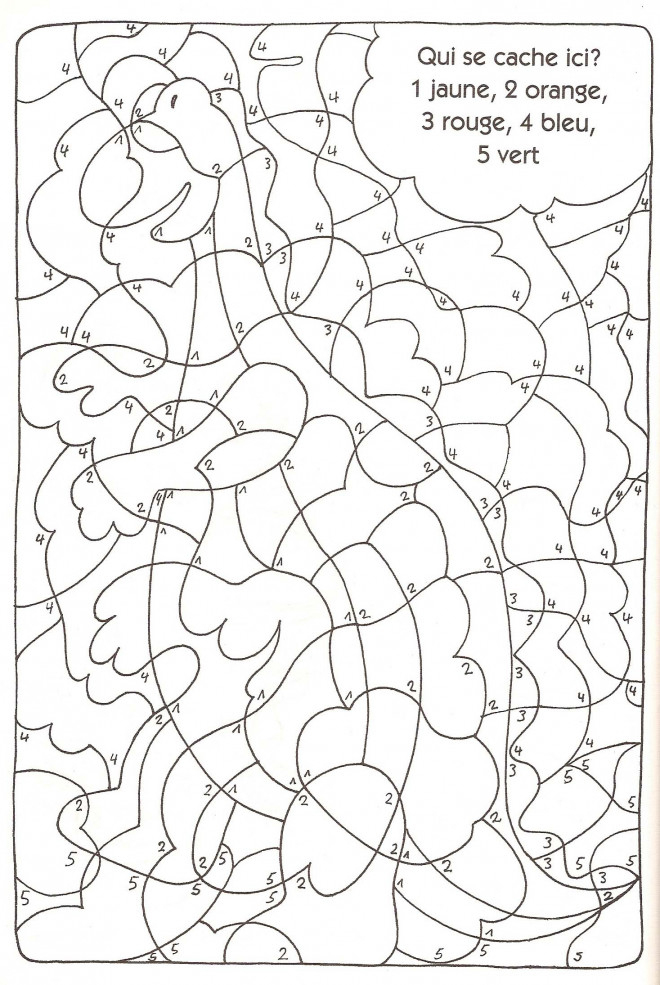 Coloriage Magique Facile Couleur Dessin Gratuit À Imprimer concernant Coloriage Magique Canard