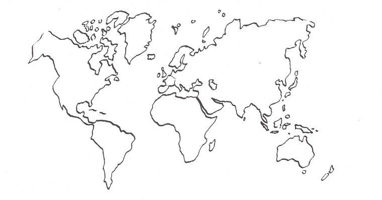 Coloriage Planisphere – Ohbq intérieur Mappemonde Coloriage